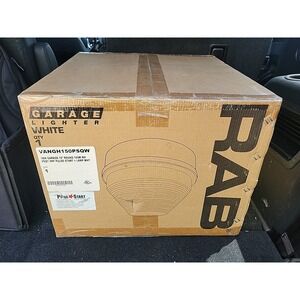 Van Garage 15 Inch Round 150W Metal Halide PSQT HPF Pulse Start Plus Lamp white